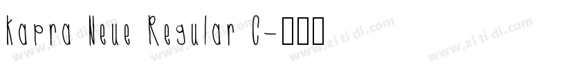 Kapra Neue Regular C字体转换